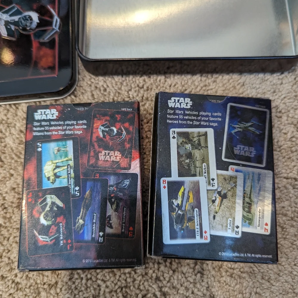 Star Wars Heroes & Villains Playing Cards 2 Sets New - Picture 2 of 5